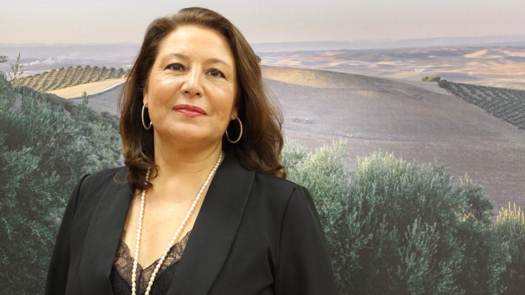 La consejera de Agricultura, Pesca, Agua y Desarrollo Rural de Andalucía, Carmen Crespo, durante la entrevista.