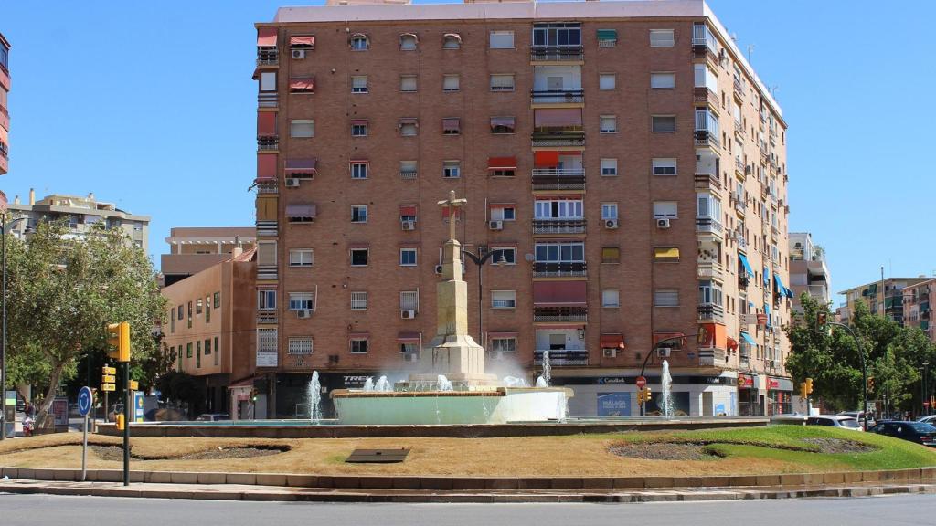 La plaza de Cruz del Humilladero con su hermosa protagonista.