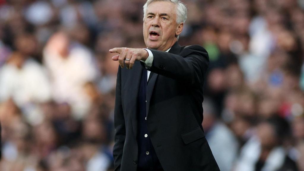 Carlo Ancelotti, durante el partido.