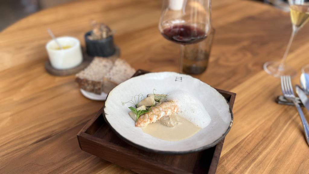 Cigala de Portugal con boletus