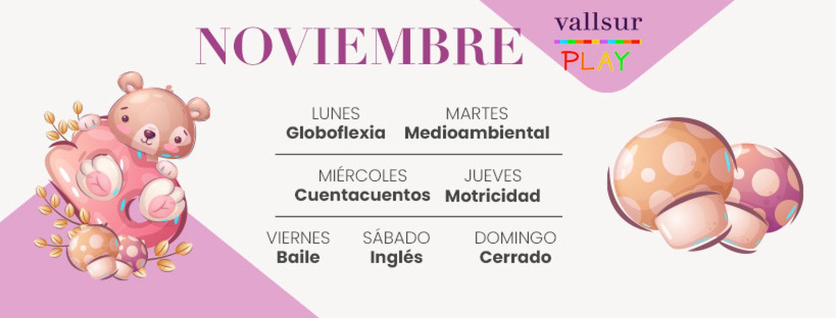 Programación Ludoteca Noviembre-Vallsur