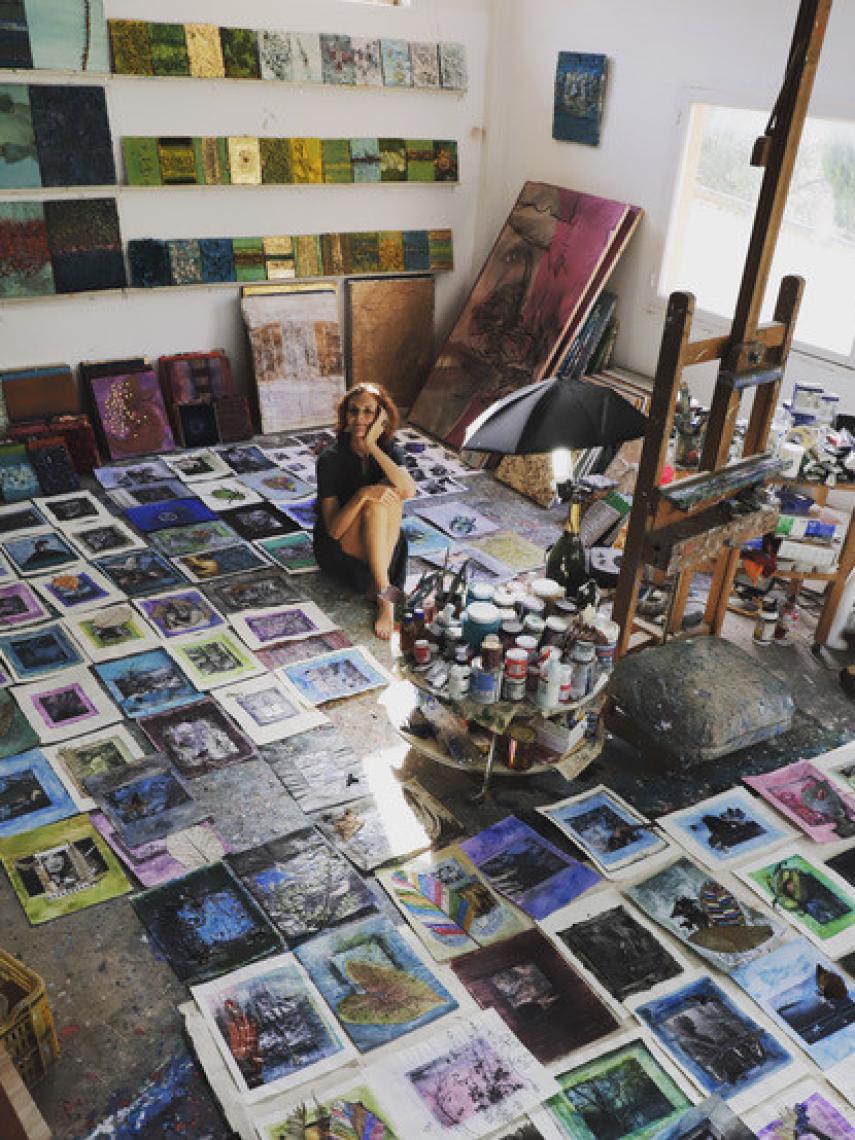 Natasha Zupan en su estudio.