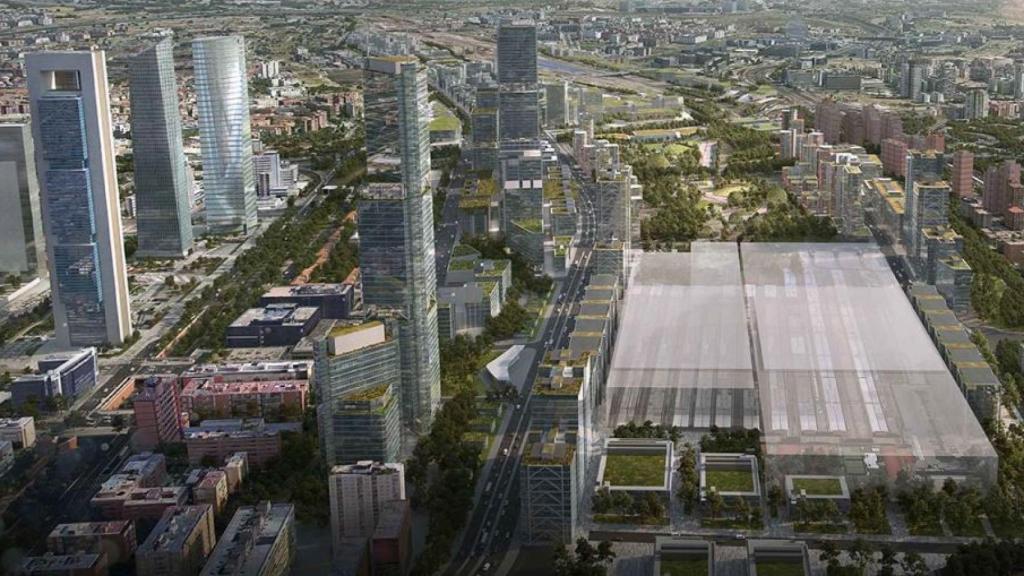 Figuración de la futura estación de Chamartín. EE