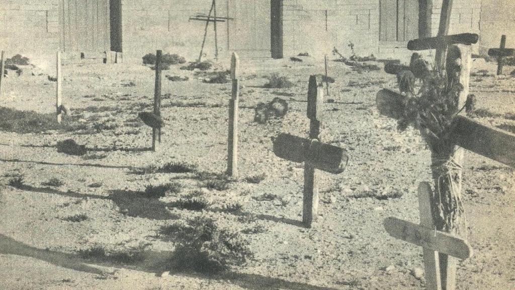 Una imagen antigua del cementerio.