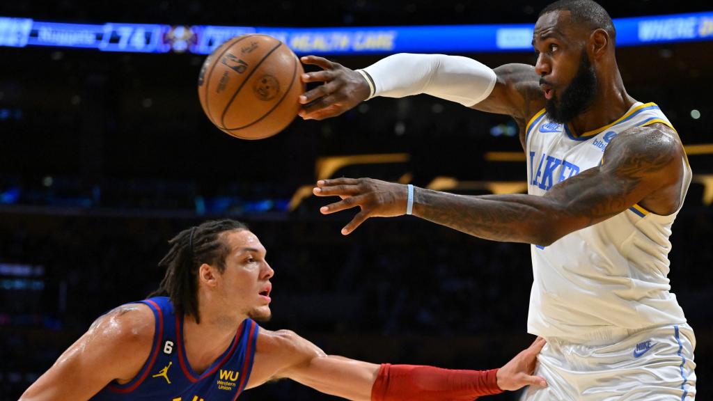 LeBron James, durante el partido.