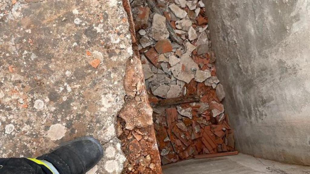 Imagen del lugar del suceso. Fotos: Twitter SCIS Ciudad Real