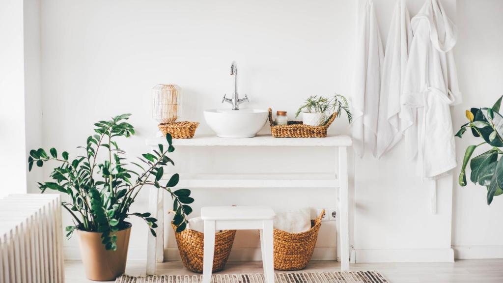 Baño estilo boho