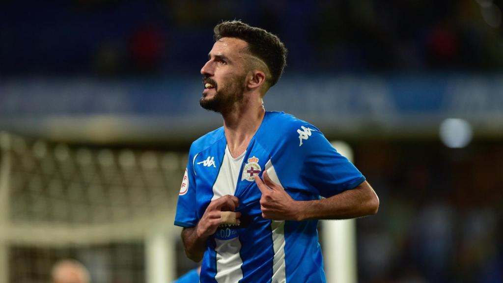 Una imagen del último partido del Dépor.