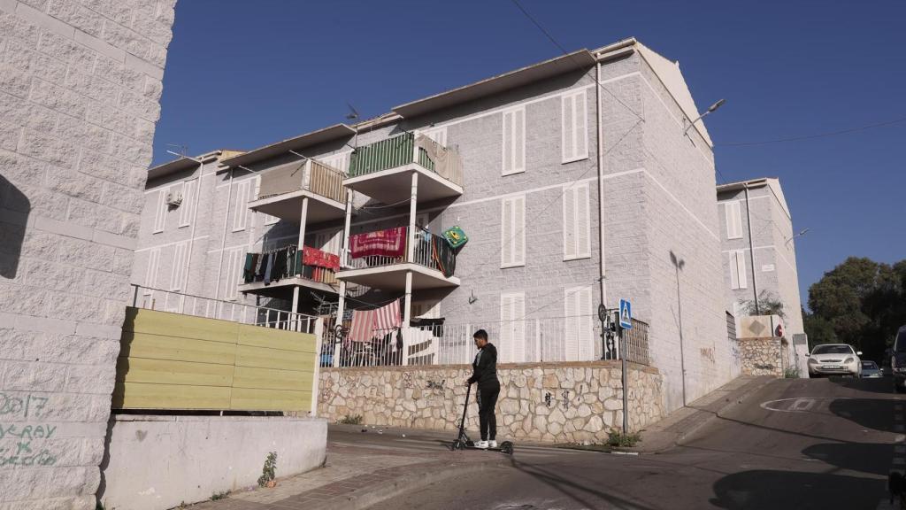 Lugar donde un joven murió tiroteado en La Corta (Málaga).