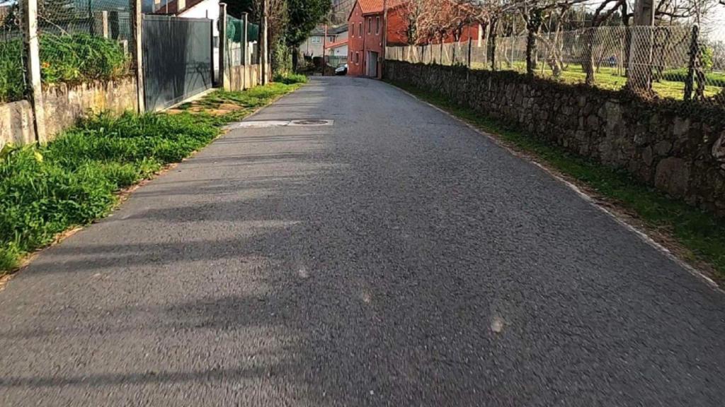 La calle Campo da Fonte de Culleredo.
