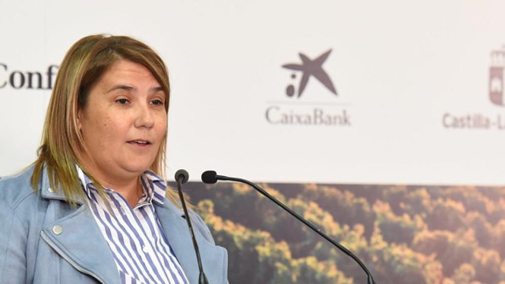 Tita García, alcaldesa de Talavera, en una imagen de este acto