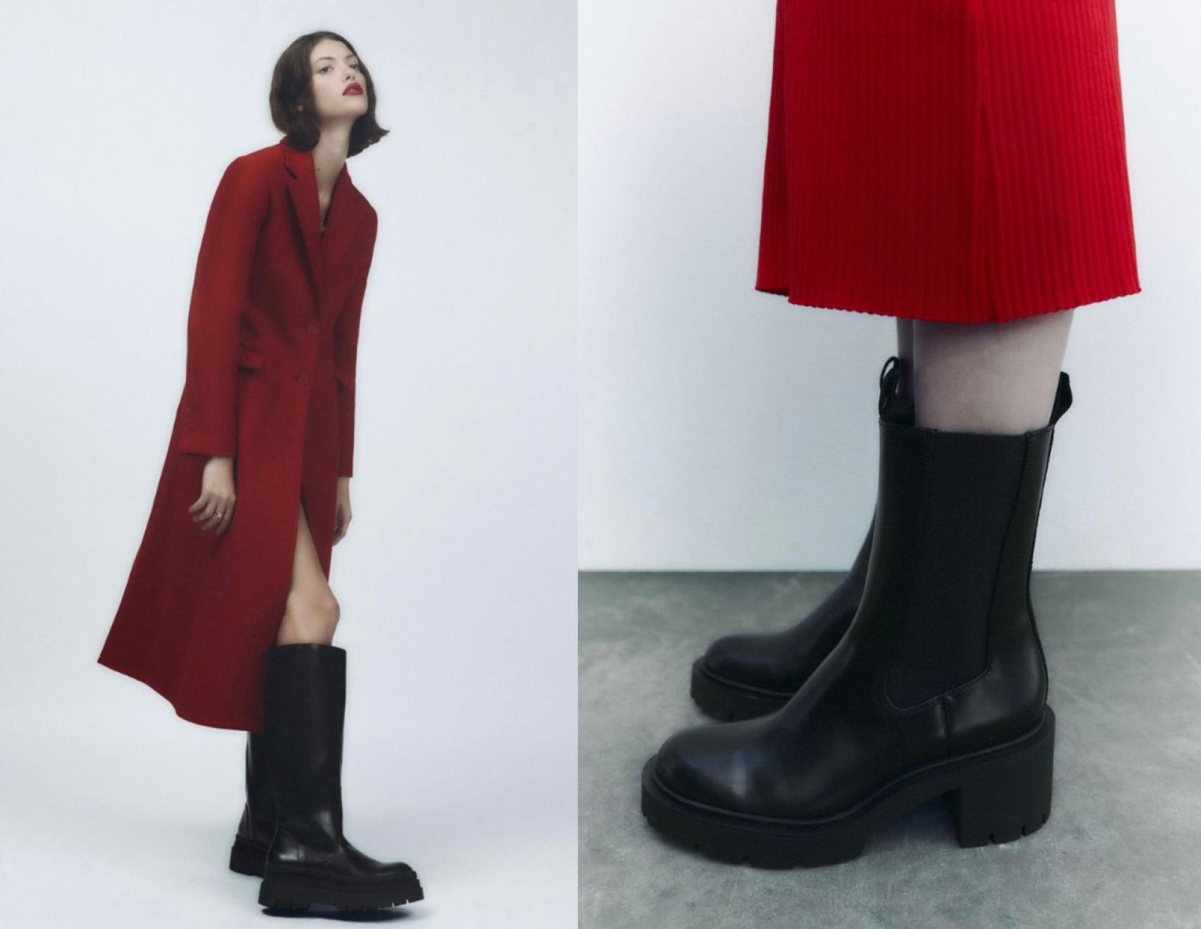 Botas altas y botines de la colección AW 2022 de Zara
