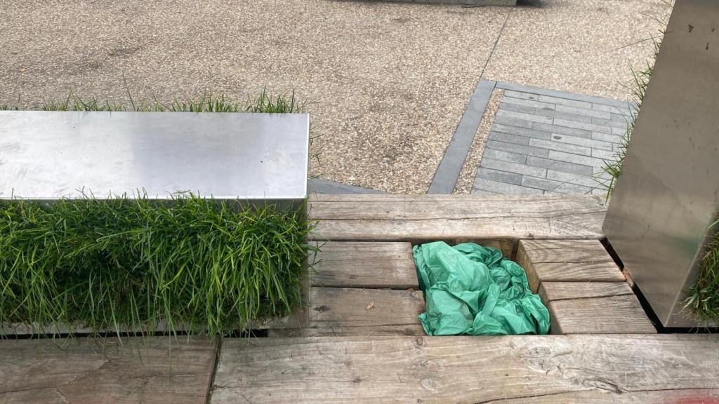 Zona donde va la letra 'i'