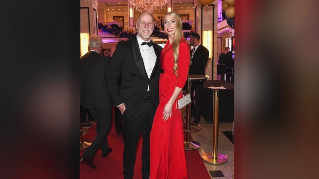 Rainer Schaller y su novia Christiane Schikorsky.