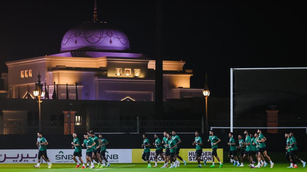 Arabia Saudí, en uno de sus entrenamientos 'secretos' en Abu Dabi.