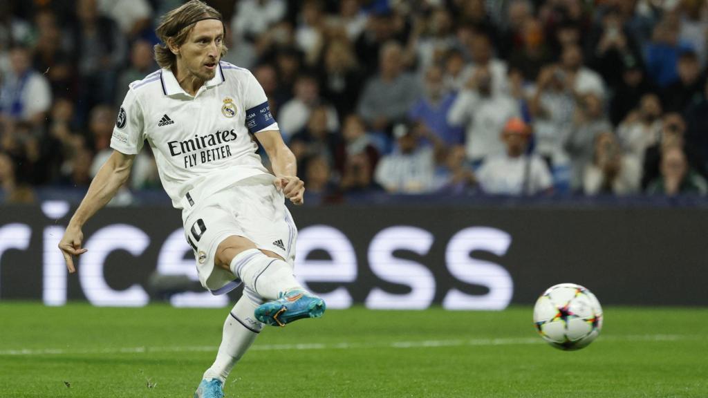 Golpeo de Modric en el penalti.