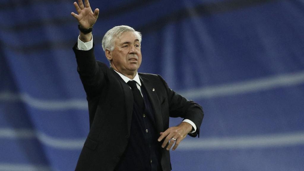 Ancelotti durante el partido.