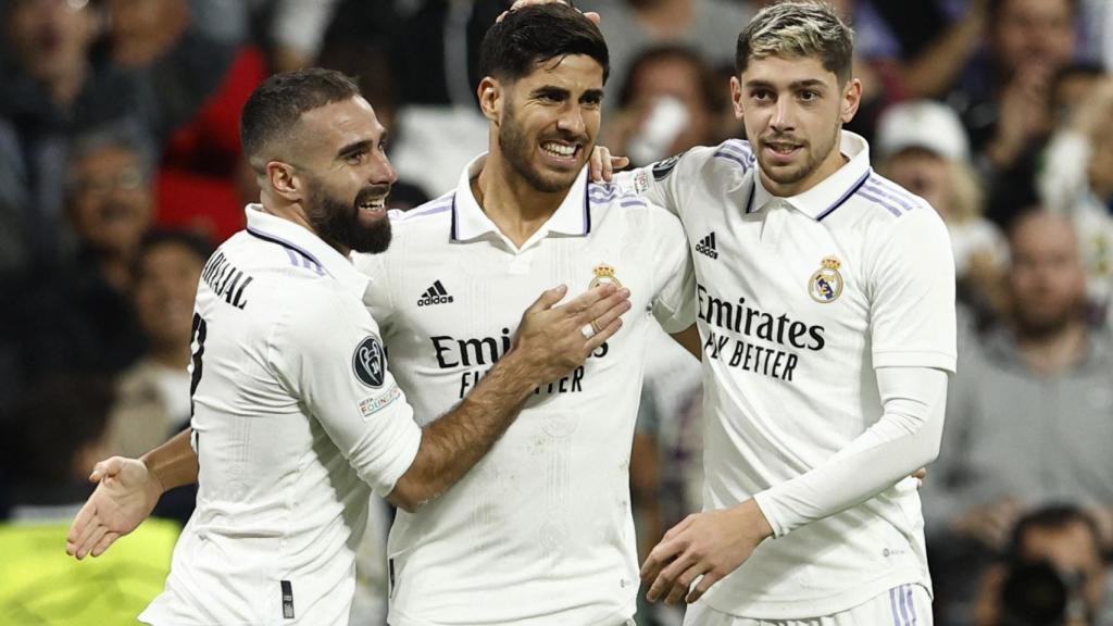 Asensio celebra su gol frente al Celtic.