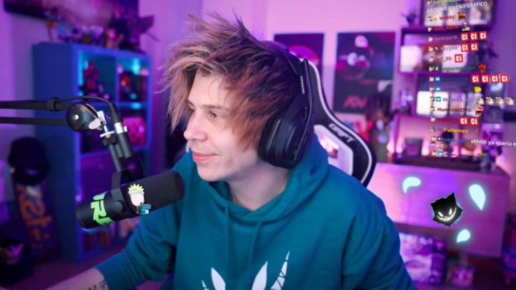 El Rubius en un directo de Twitch