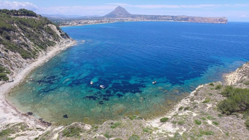 Imagen de Cala Sardinera, en Xàbia.