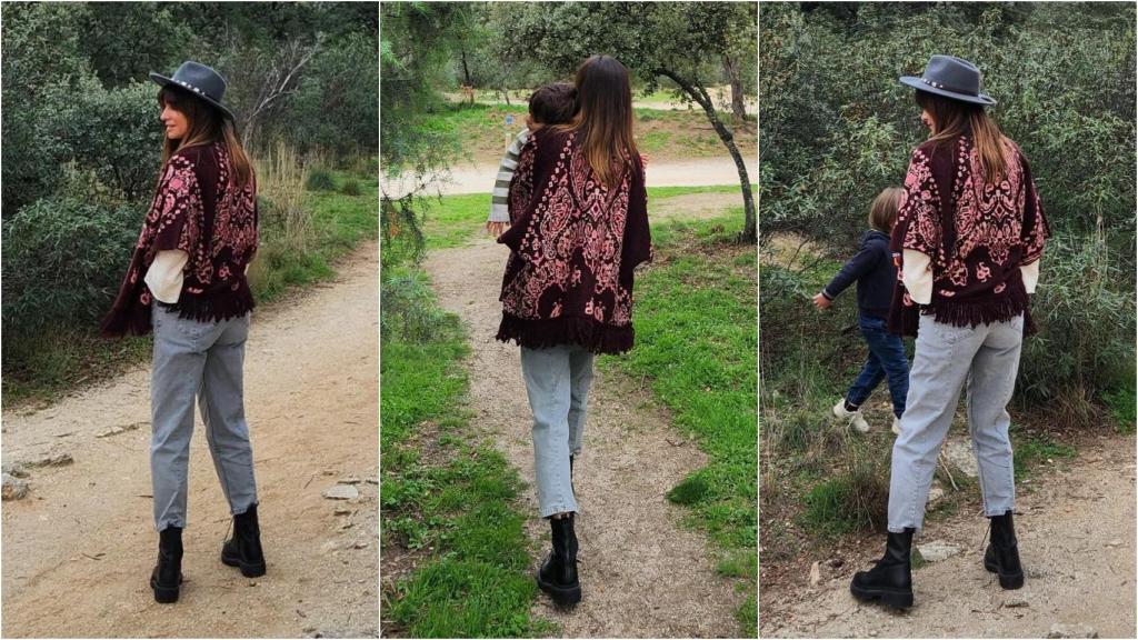 Isabel Jiménez con poncho de Slowlove.