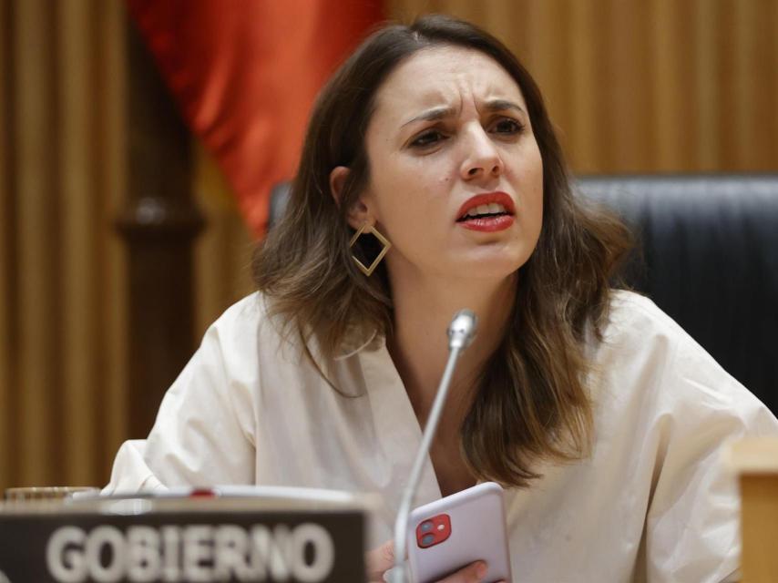 Irene Montero, en la Comisión de seguimiento del Congreso de los Diputados.