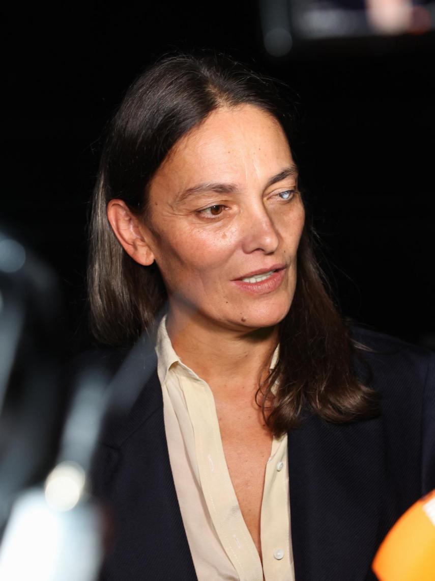Laura Ponte en el 'front row' de Cibeles antes de su operación.