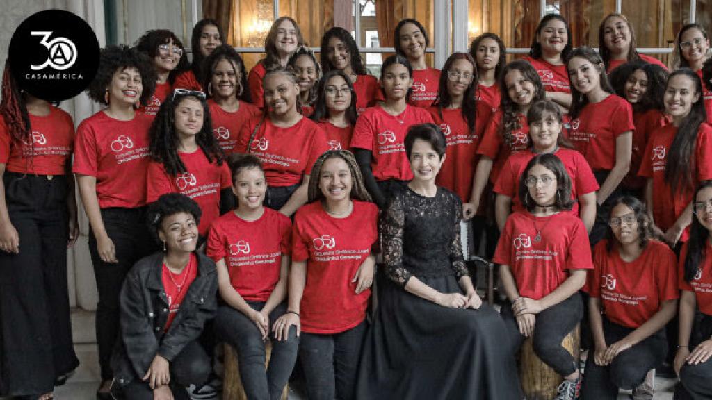 La Orquesta Sinfônica Juvenil Chiquinha Gonzaga.