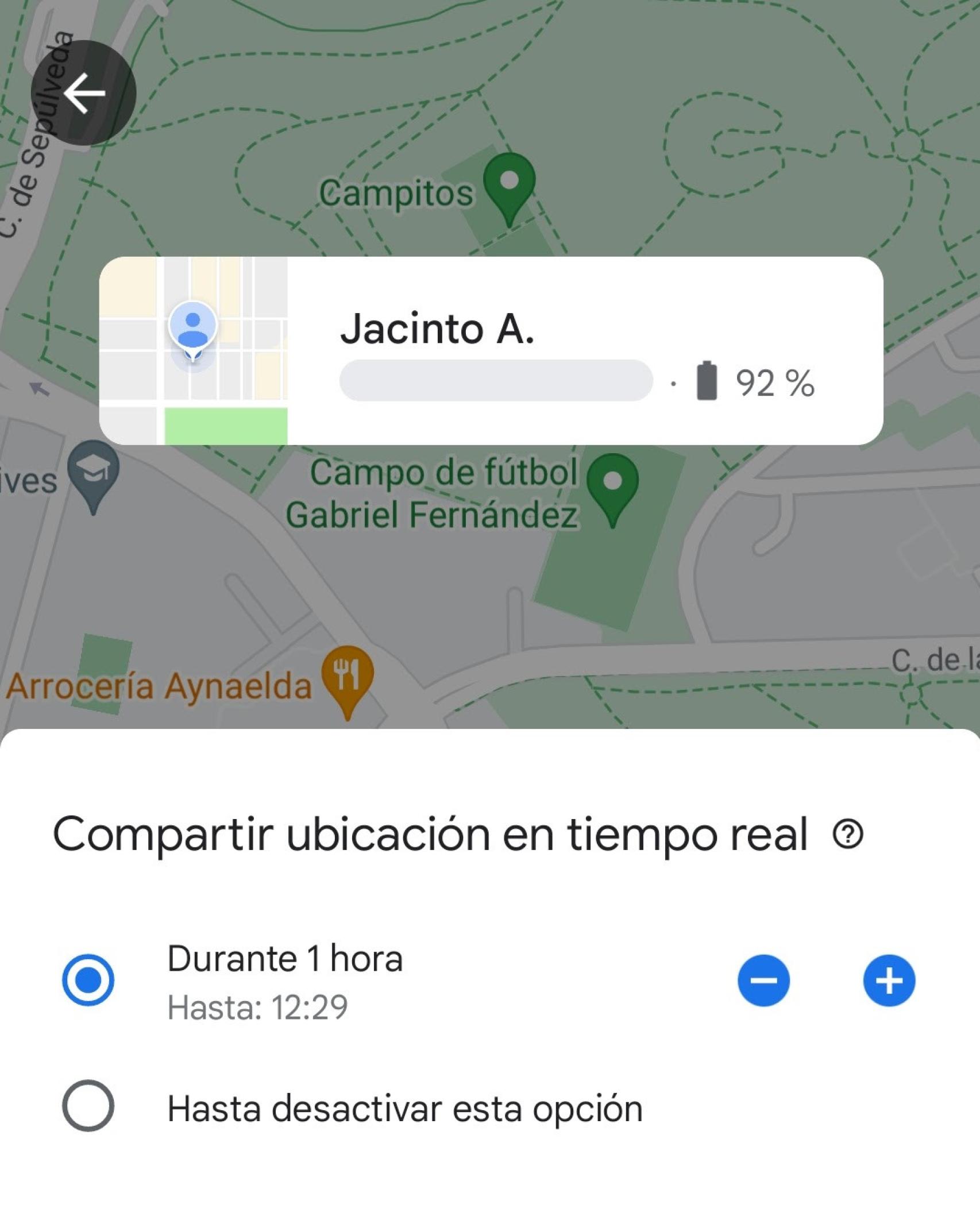 Comparte dónde estás