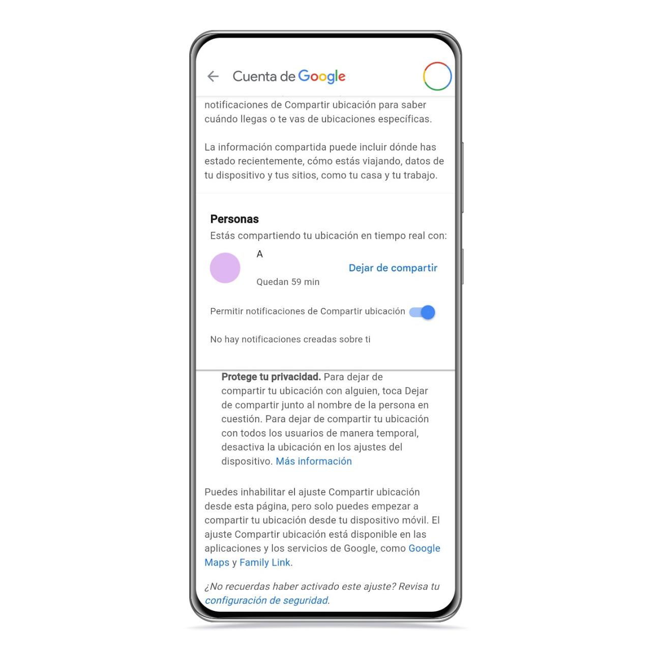 Compartir ubicación con Google Maps