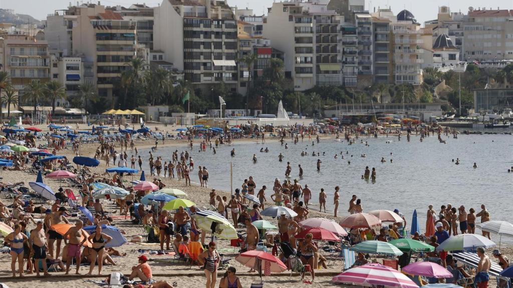 Playa de Poniente, Benidorm (Alicante).