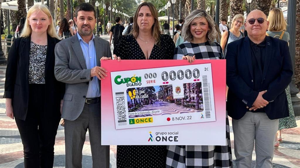 La suerte llega a Alicante: la Explanada será la protagonista del próximo cupón de la ONCE
