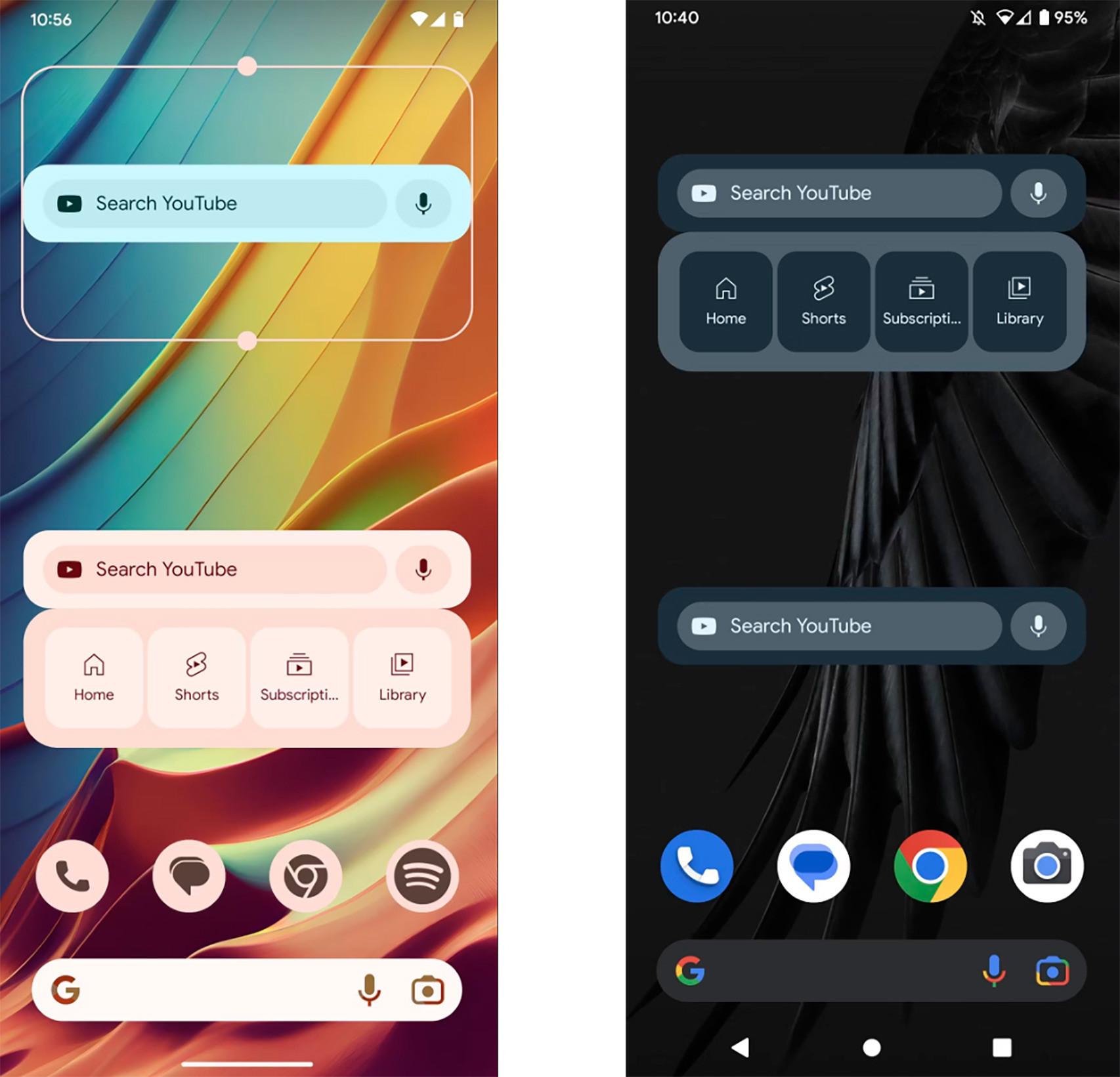 Nuevos widgets de YouTube