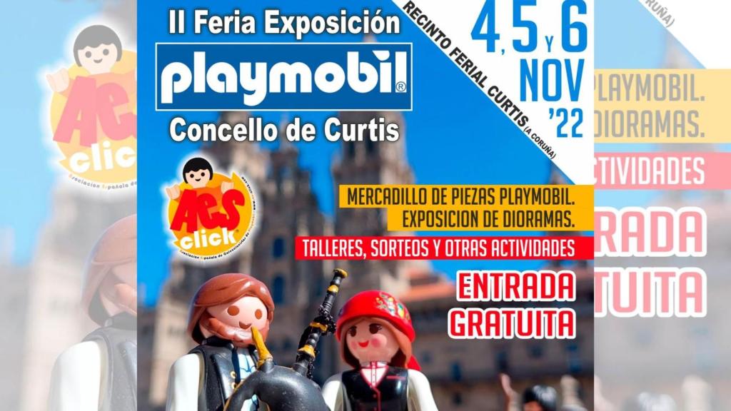 Cartel de la II Feria-Exposición Playmobil.