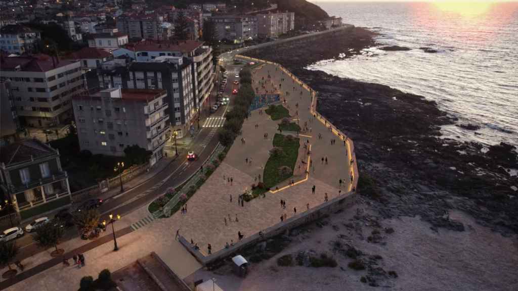 Infografía de cómo quedará el Paseo Pinzón después de la obra.