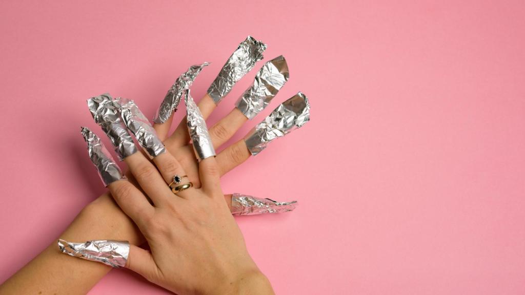 Técnica de acetona y papel de aluminio