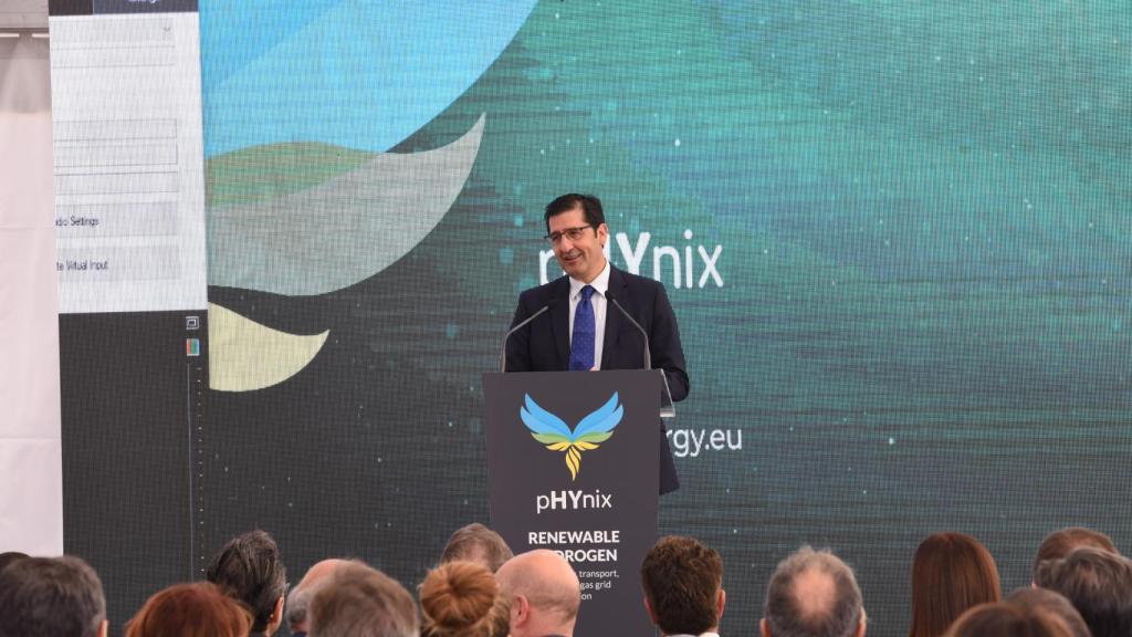 José Manuel Caballero, presidente de la Diputación de Ciudad Real, durante su intervención.