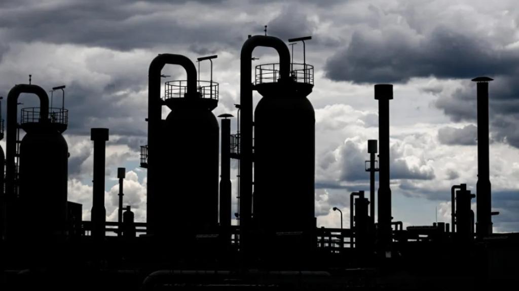 Vista de las tuberías de gas en la estación compresora de Mallnow, Alemania.