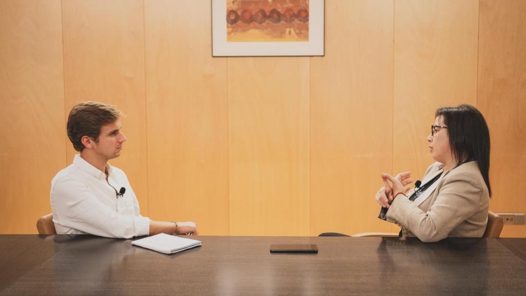 La diputada Ana Vázquez durante la entrevista con EL ESPAÑOL.