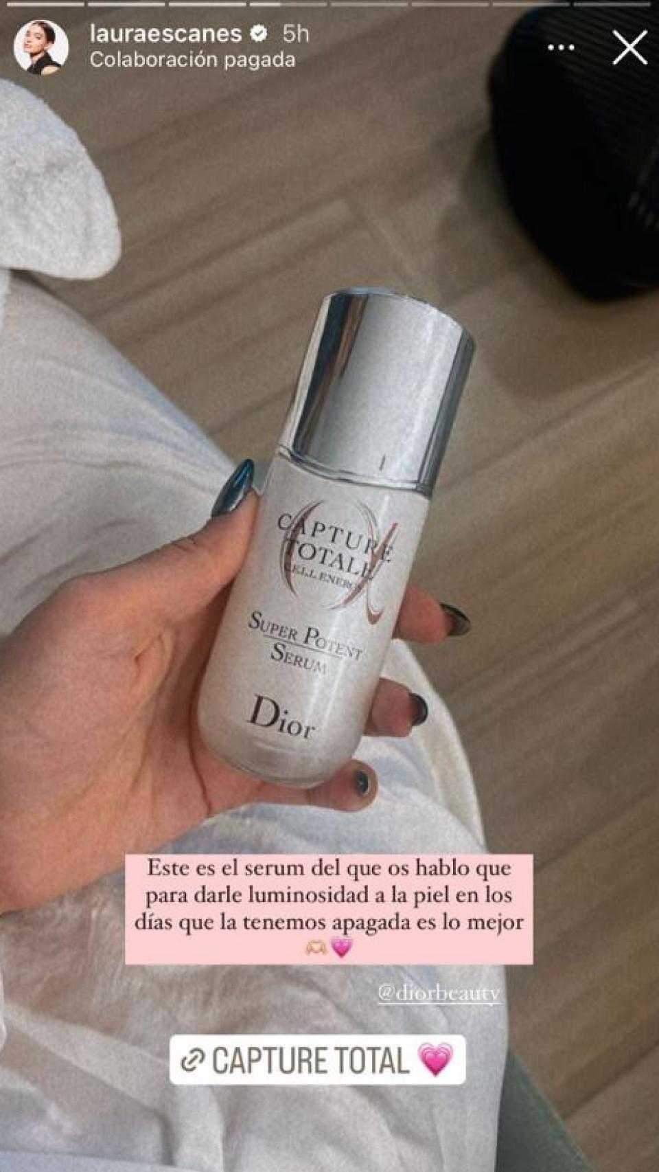 Laura Escanes ha compartido con sus seguidores el sérum que utiliza.