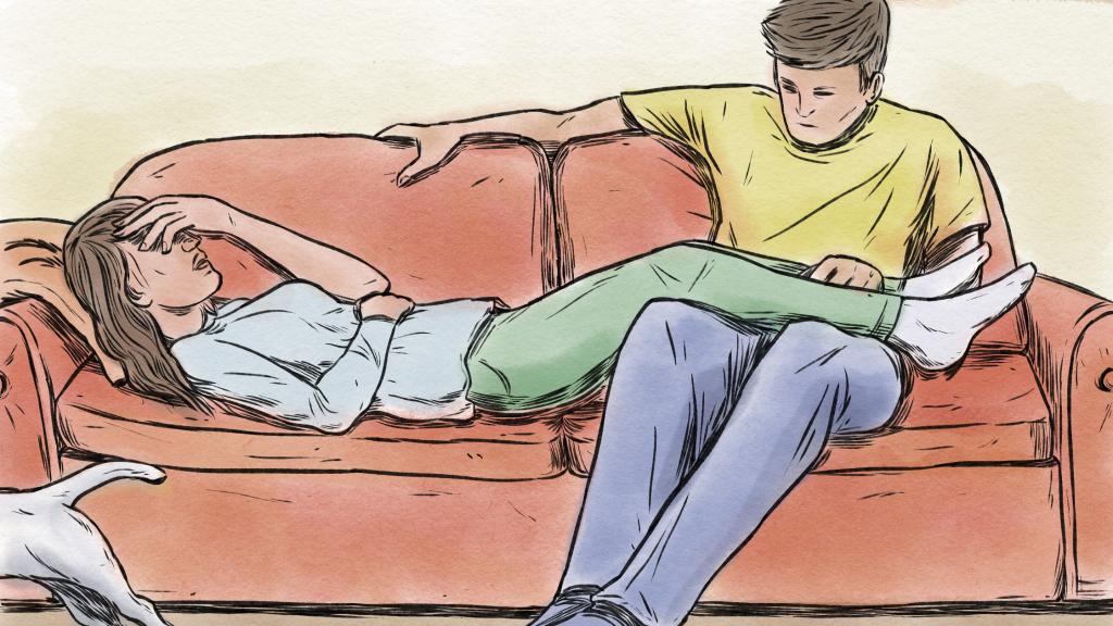 Una pareja y un peligro doméstico