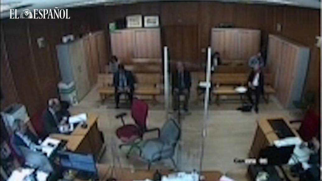 El exmilitar israelí Alberto Galán Fereres, durante su declaración ante la juez.