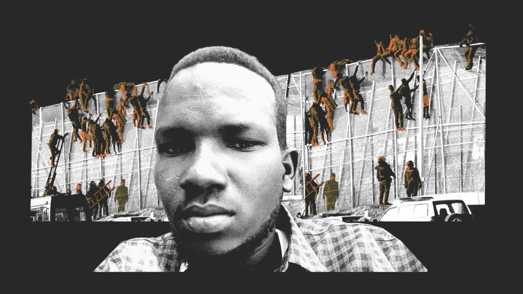 Aboubida Yousef, el joven sudanés que sobrevivió a la gendarmería marroquí en su salto a la valla de Melilla