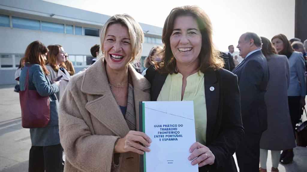 La ministra de Trabajo, Yolanda Díaz, y su homóloga portuguesa, Ana Mendes Godinho.