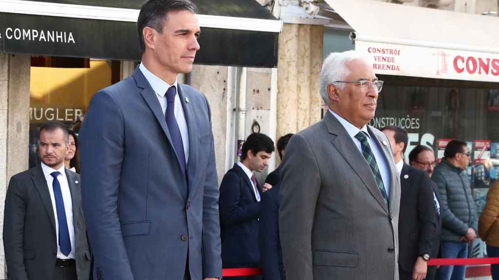 Pedro Sánchez y António Costa en la Cumbre Bilateral en Viana do Castelo.
