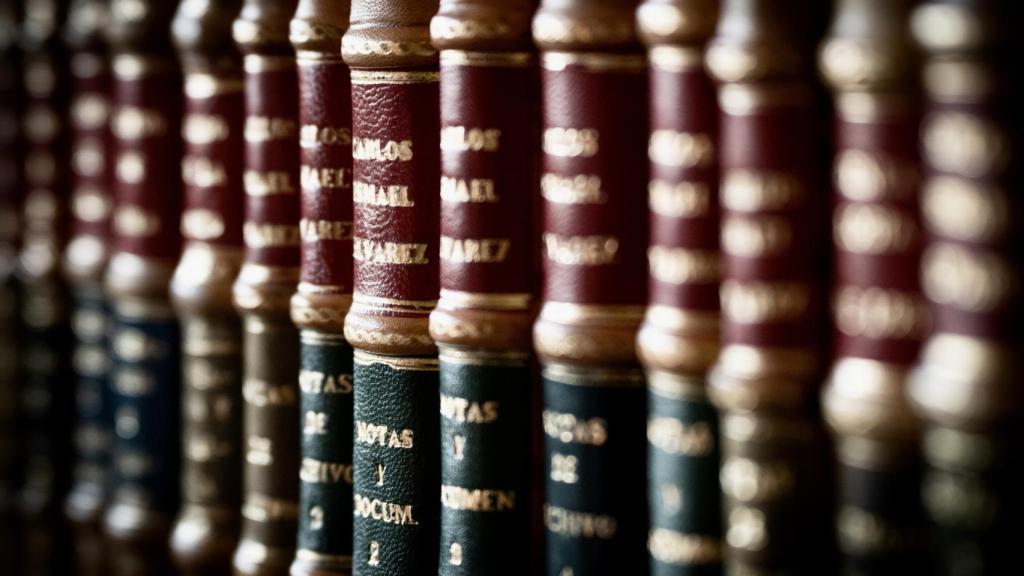 Los libros encuadernados por Carlos Ismael Álvarez.