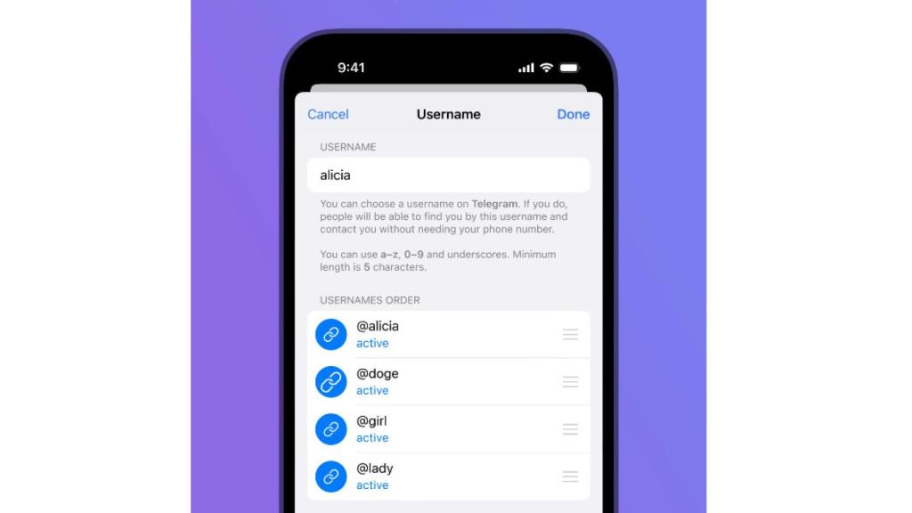 Nombres de usuario coleccionables