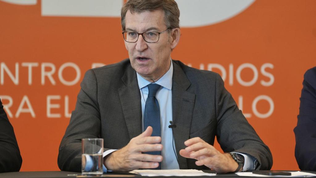 Alberto Núñez Feijóo durante su visita a latinoamérica