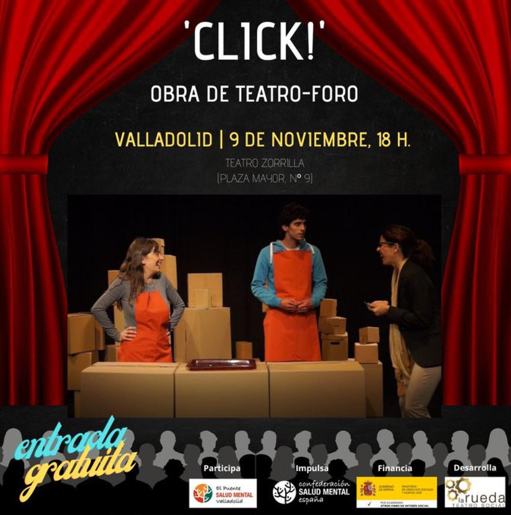 Cartel de la obra 'Click'