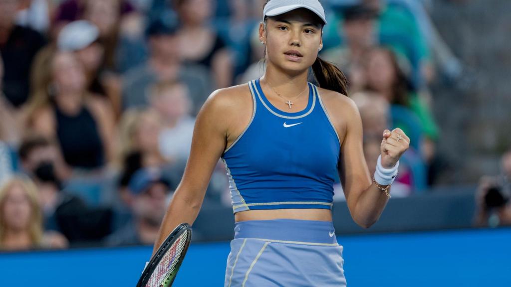 Emma Raducanu, durante el Cincinnati Open 2022